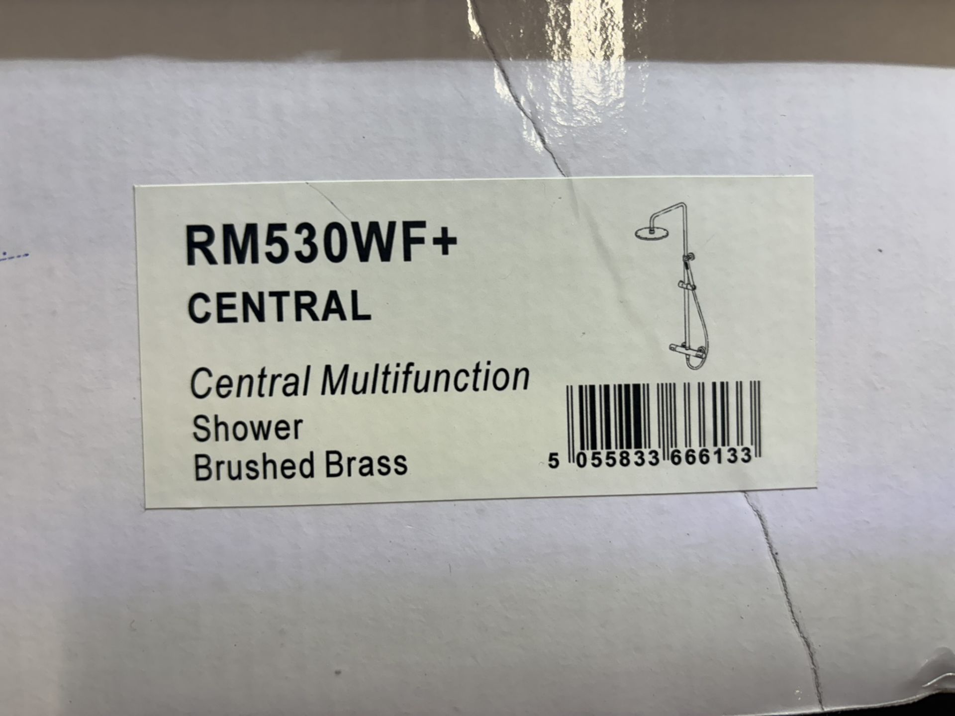 Crosswater RM530WF+ Central Multifunction Shower Brushed Brass - Bild 2 aus 3