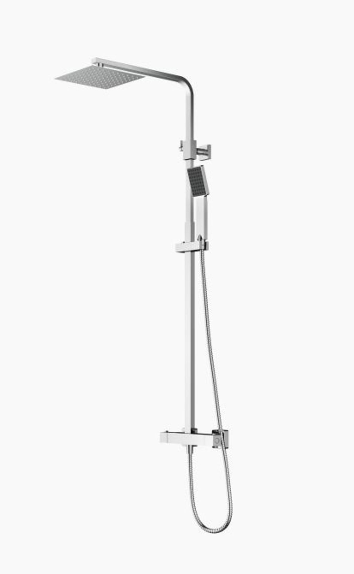 Aqualla SESS-DS Square Stainless Steel Eco Drench Shower c/w Fast Fit Brackets