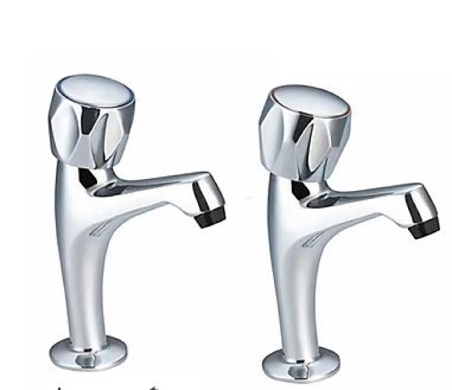 5 x Pro Tap Classic Kitchen Sink Pillar Taps 298615CP - Chrome Plated