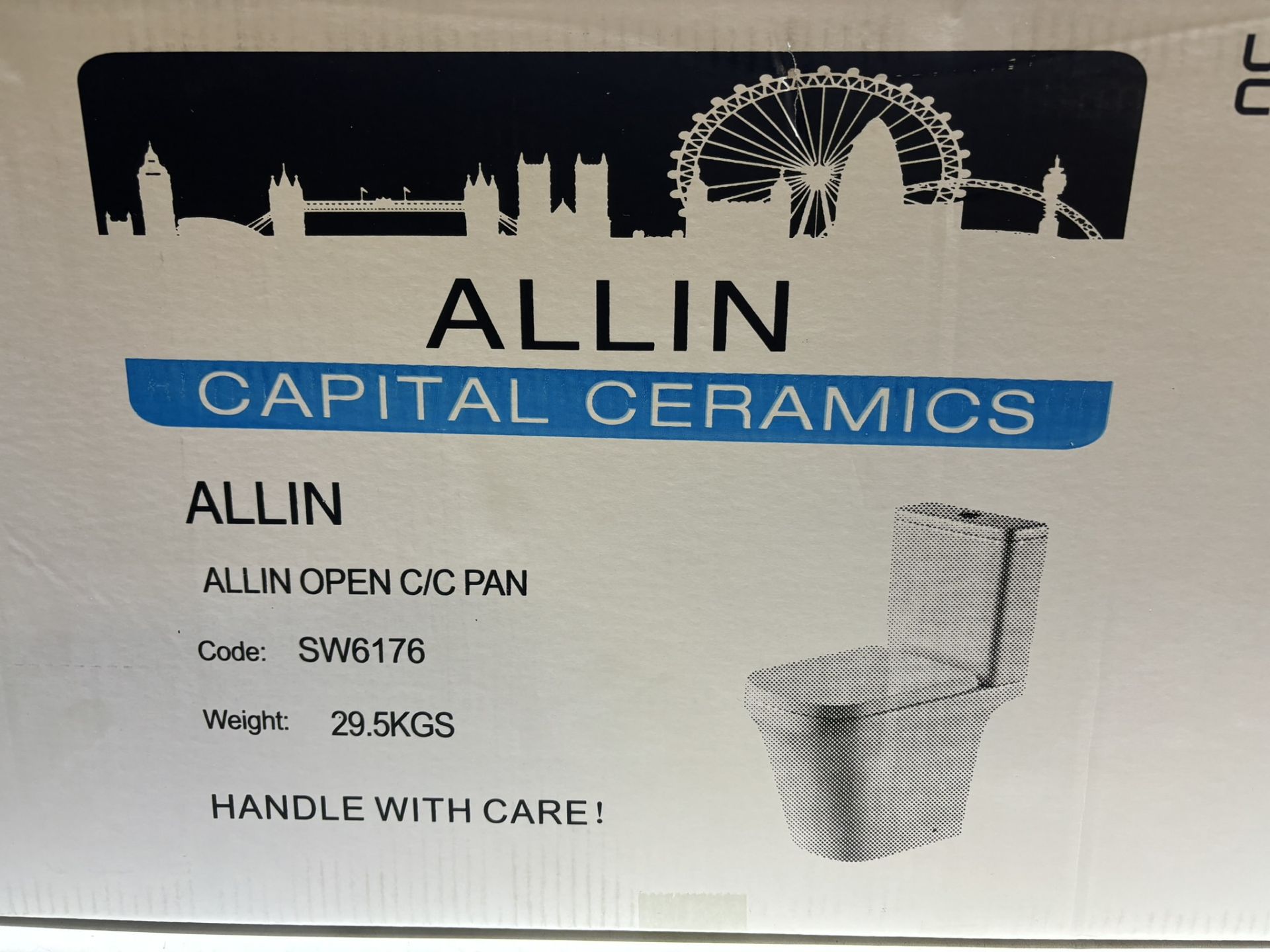 Allin Capital Ceramics SW6176 Open C/C Pan