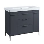 FAIRMONT 1000 FREESTANDING VANITY UNIT (does NOT contain basin) - Matt Carbon