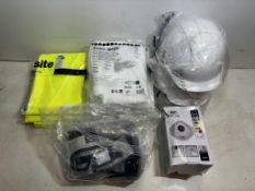 Various PPE Including Helmets,Hi-Vis,Overall,Glasses,Mask