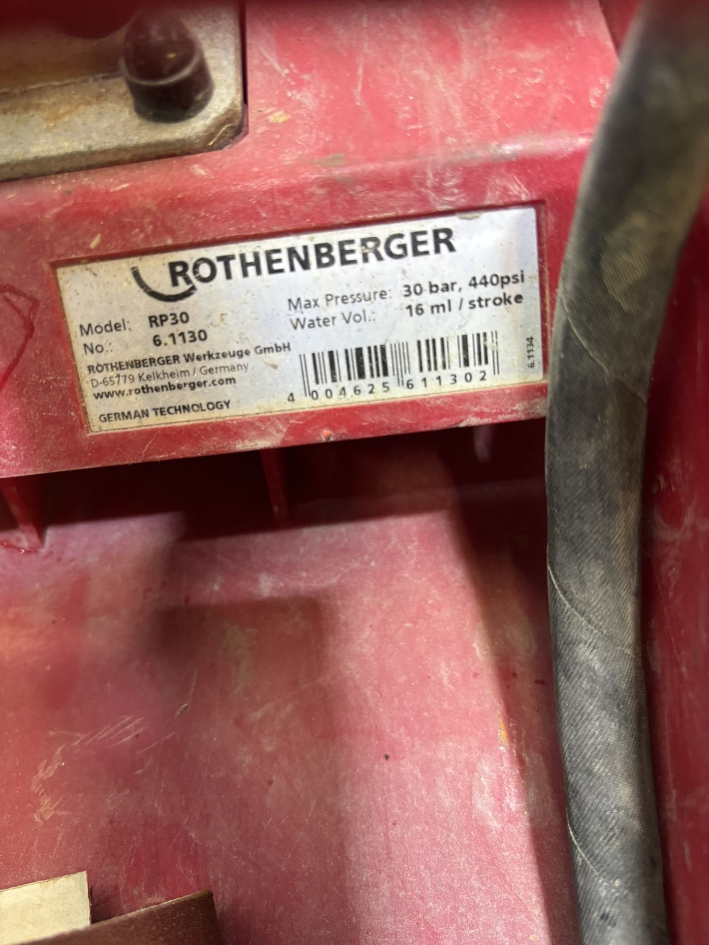 Rothenberger 61130 RP30 Manual Pressure testing pump - Bild 7 aus 7