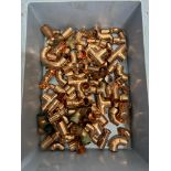 Quantity Of Various Copper Pipe Fittings As Seen In Photos