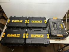 5 x Various DeWalt Stackable Power Tool Cases