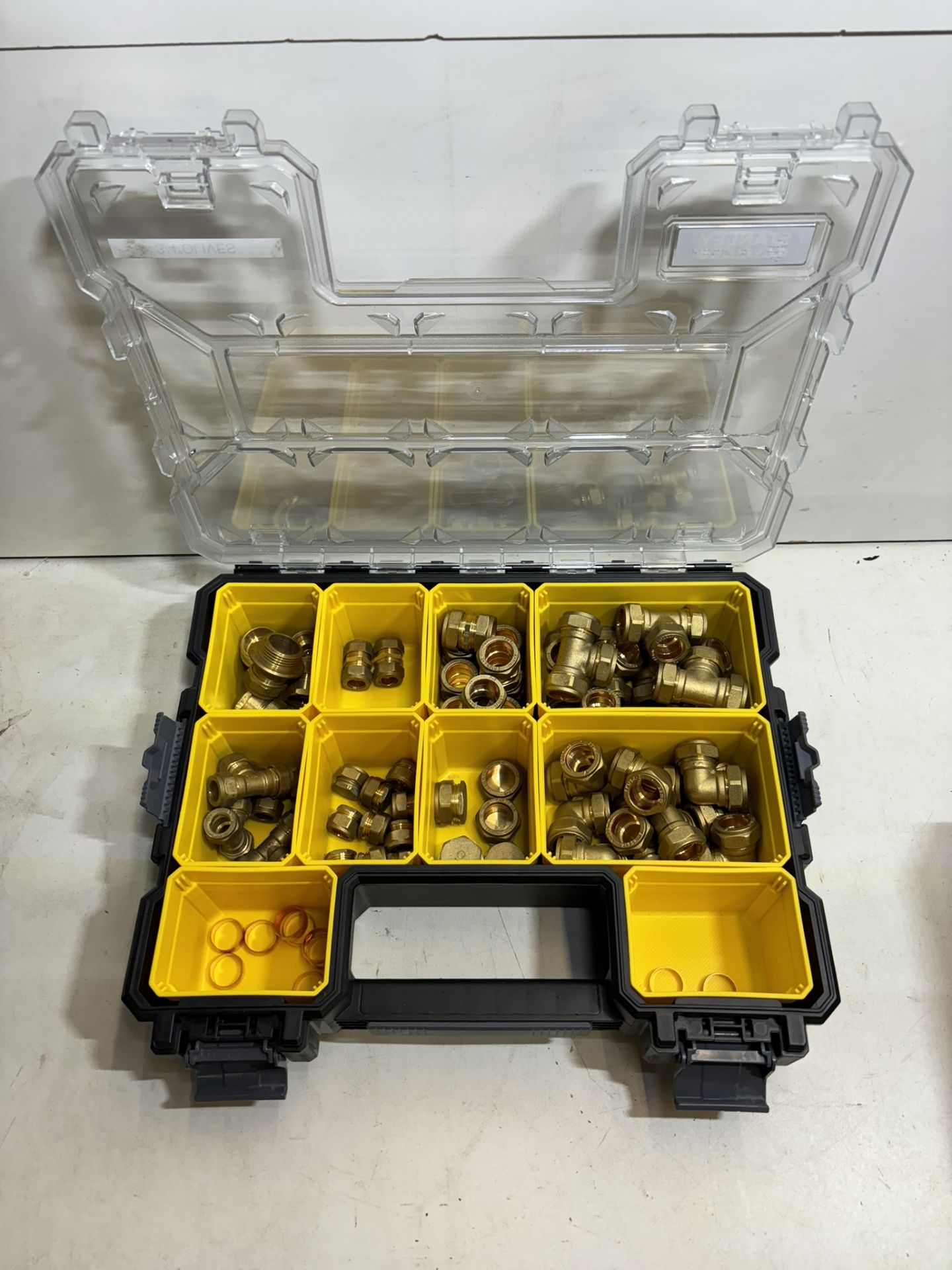 3 x Deep Compartment Organisers With Brass Pipe Fittings - See Photos - Bild 2 aus 7