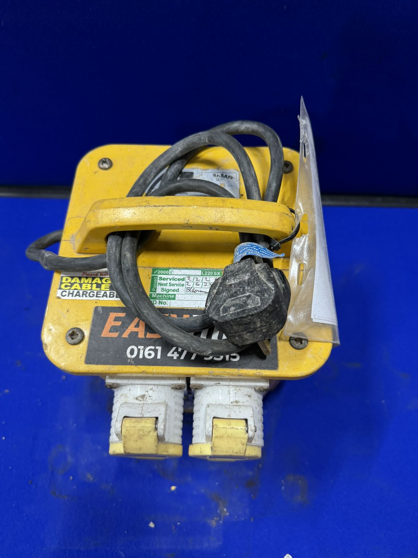 Worksafe Sealey 3KVA 110V Portable Transformer - Image 2 of 4