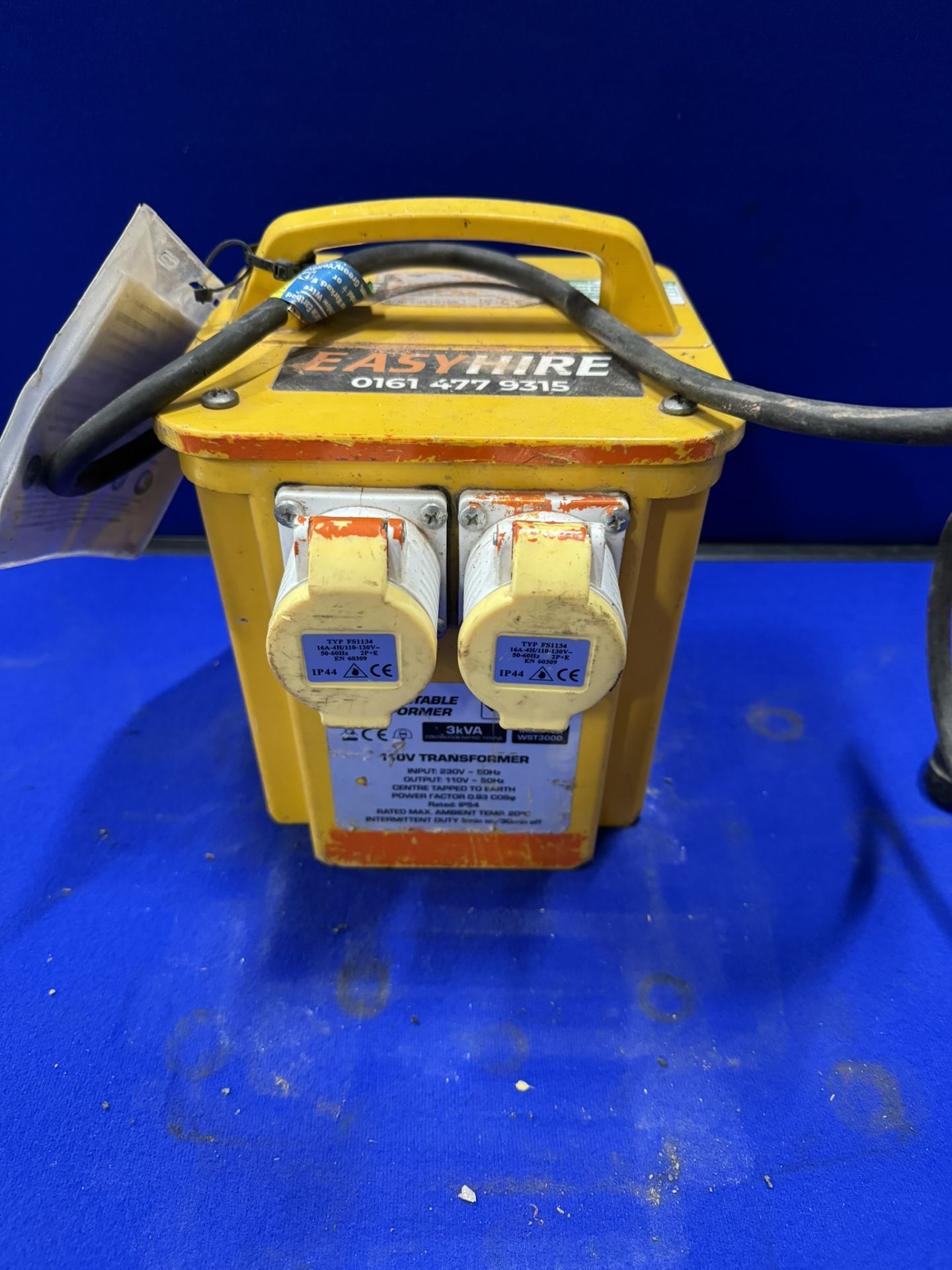 Worksafe Sealey 3KVA 110V Portable Transformer