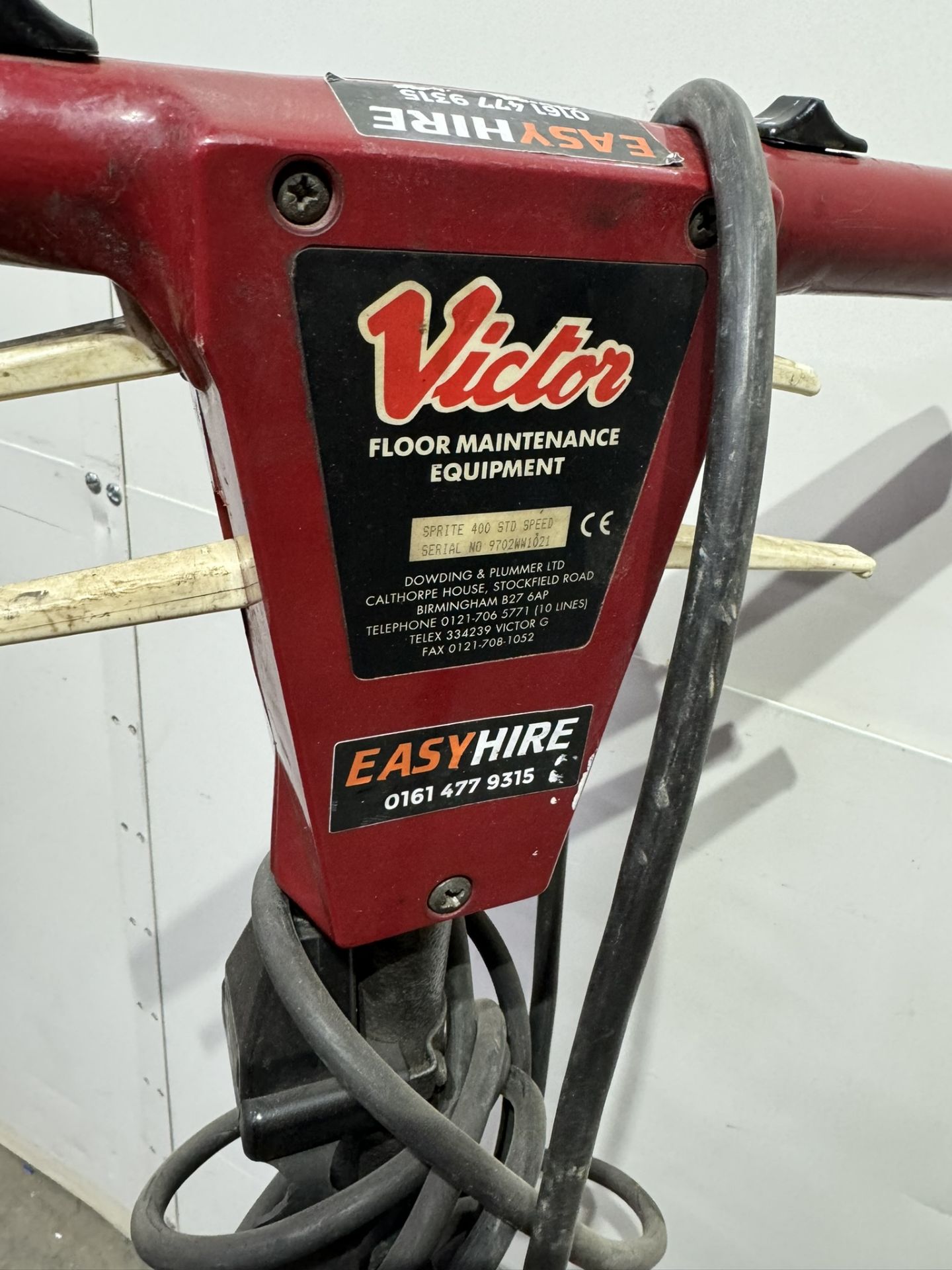 Victor Floor Maintenance Floor Scrubber - Image 4 of 6