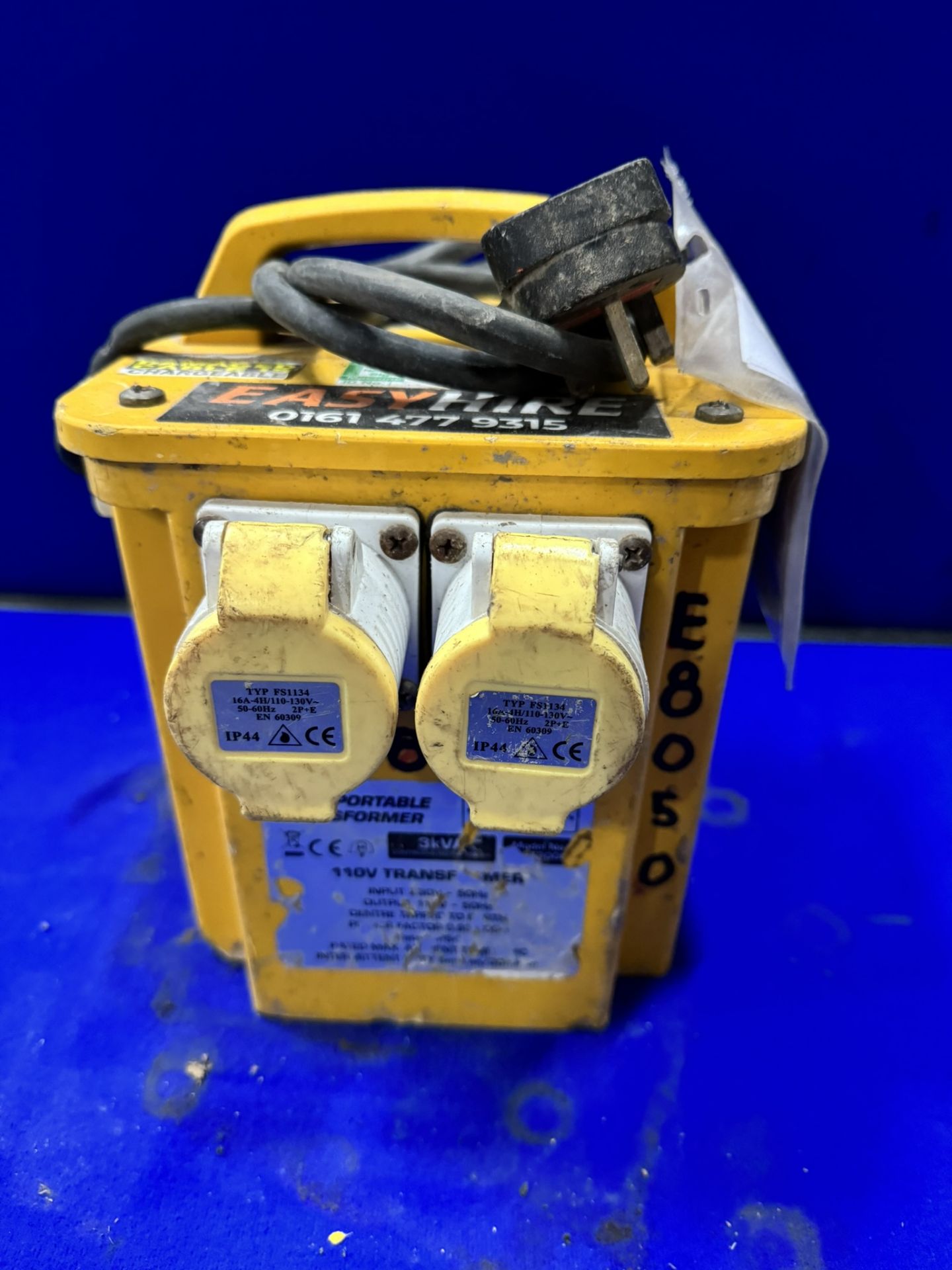 Worksafe Sealey 3KVA 110V Portable Transformer