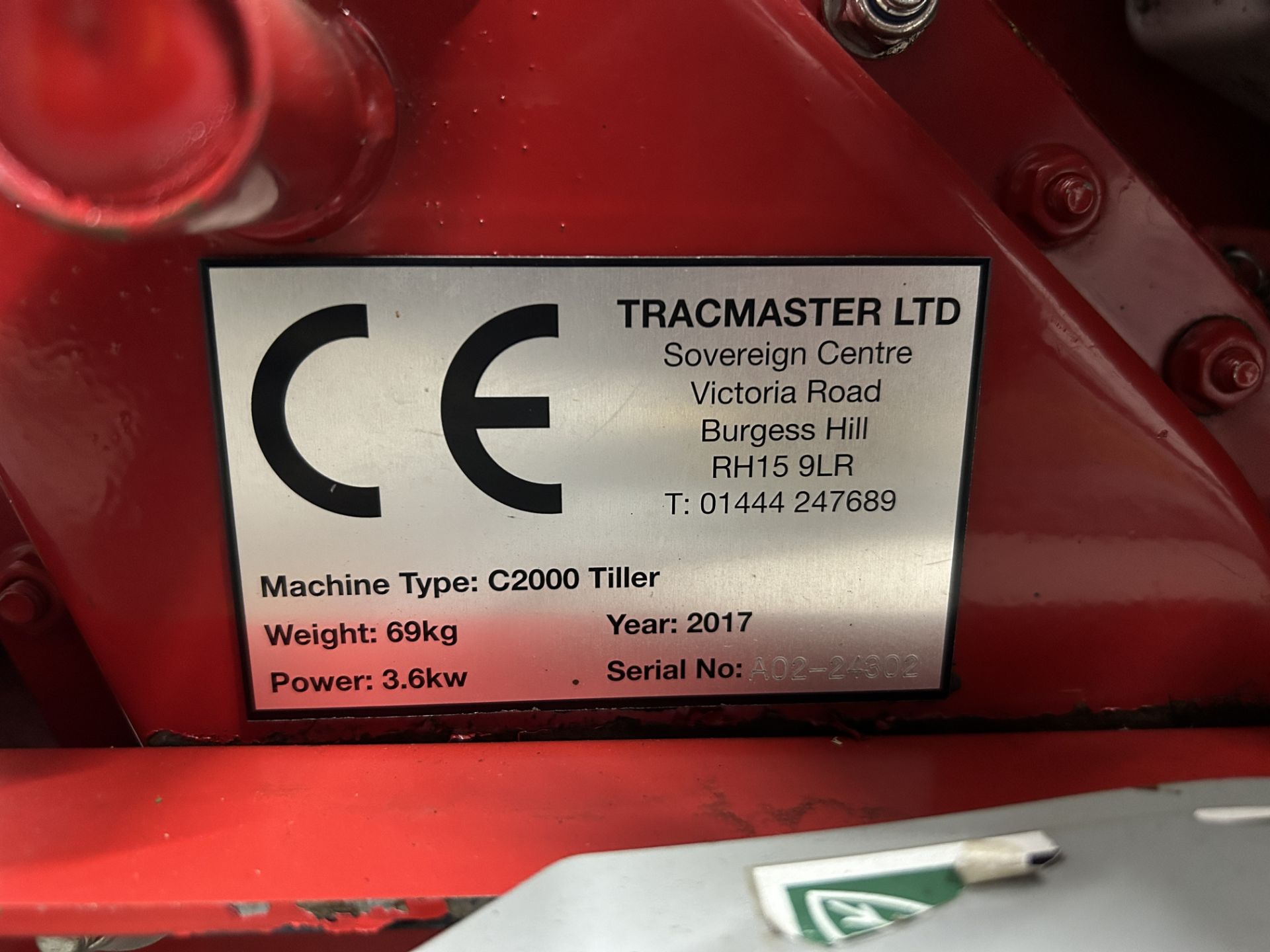 Tracmaster Camon C2000 Tiller/Cultivator w/ Honda GX160 Petrol Engine| YOM: 2017 - Image 3 of 6