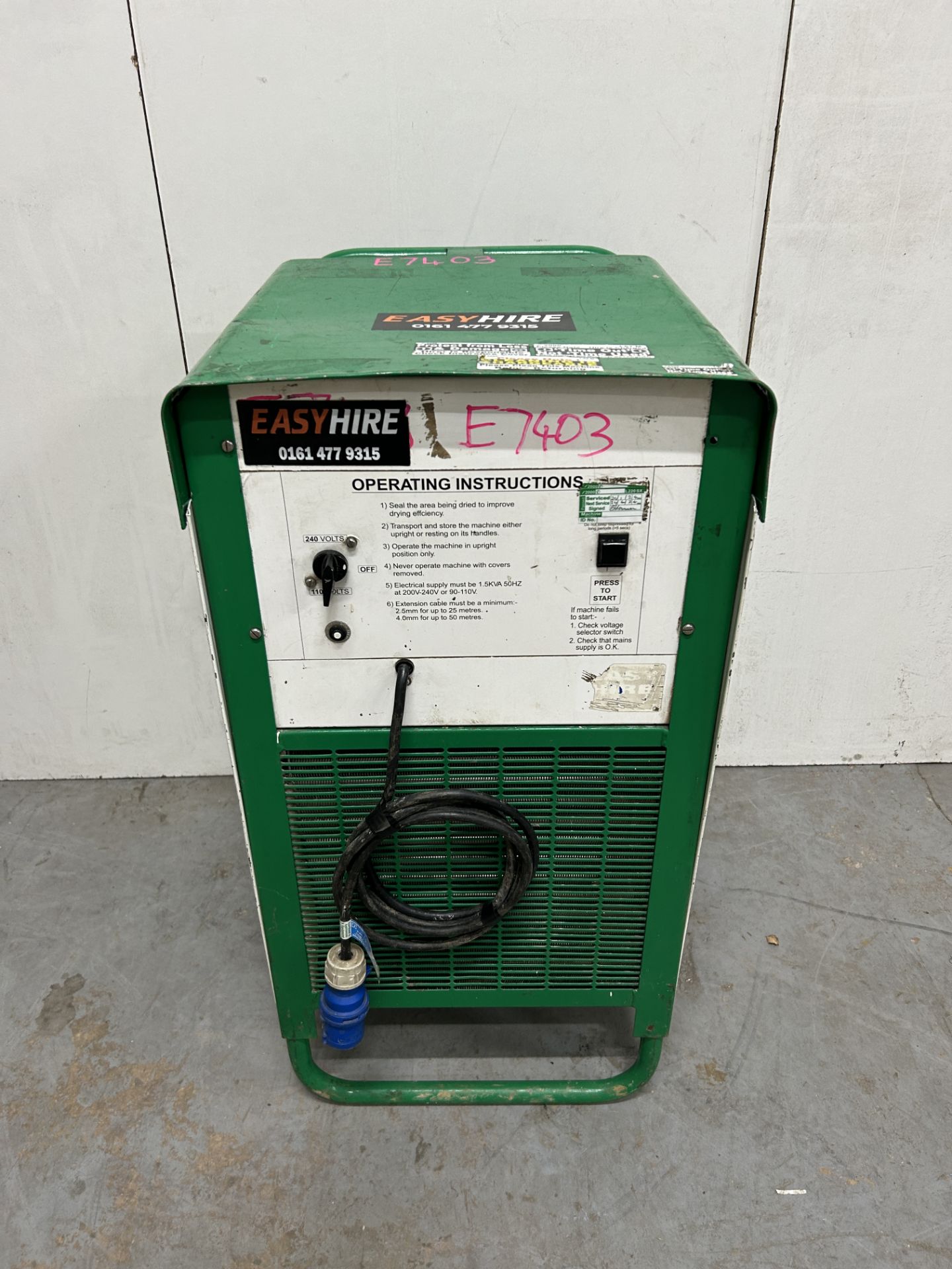 EBAC BD150 30L Dual Voltage Industrial Dehumidifer - Image 2 of 6