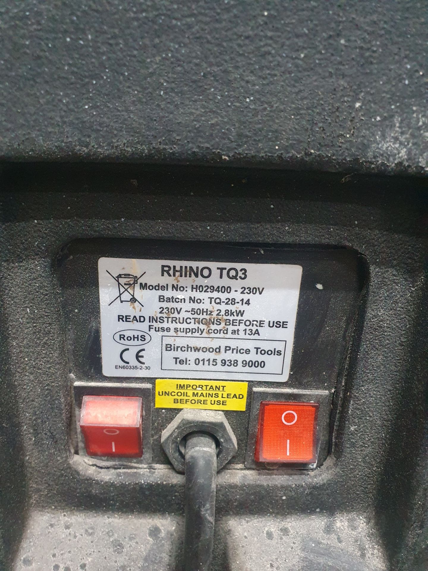 Rhino TQ3 Infrared Heater - Image 3 of 6