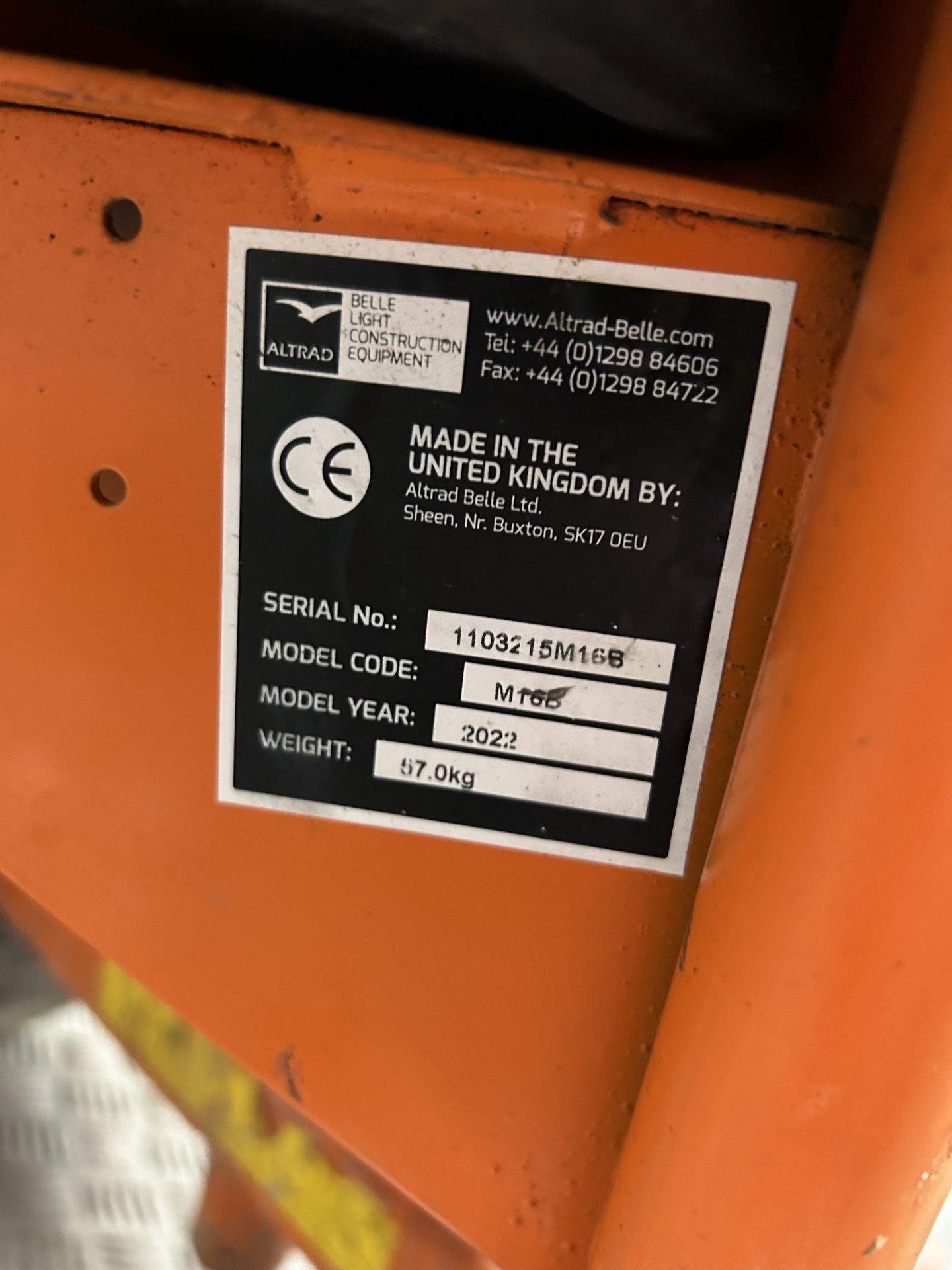 Altrad Belle MiniMix 150 Cement Mixer | 240v | YOM: 2022 - Bild 6 aus 6