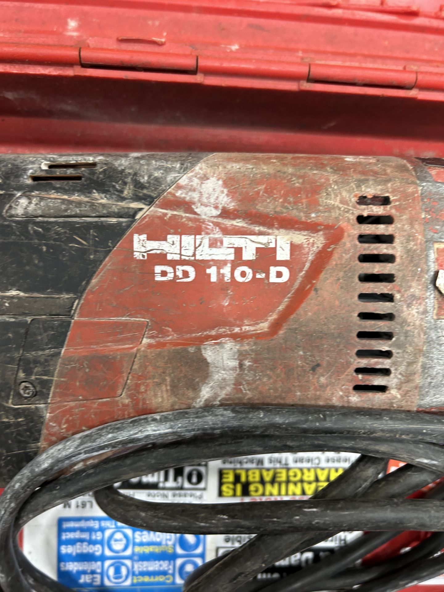 Hilti DD 110-D Dry/Wet Diamond Core Drill in Case - Image 3 of 3