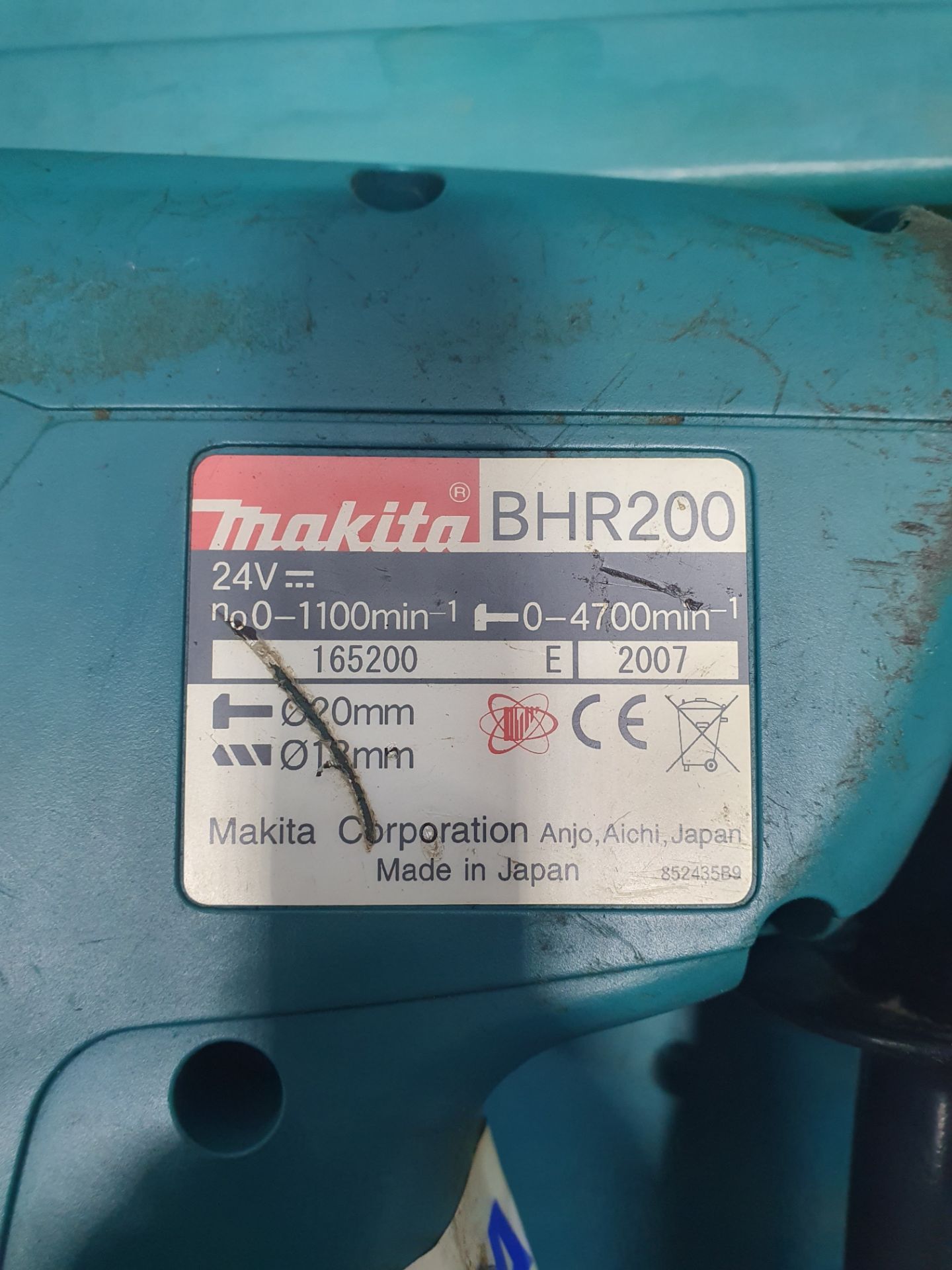 Makita BHR200 24V Cordless Hammer Drill in Case - Image 4 of 5