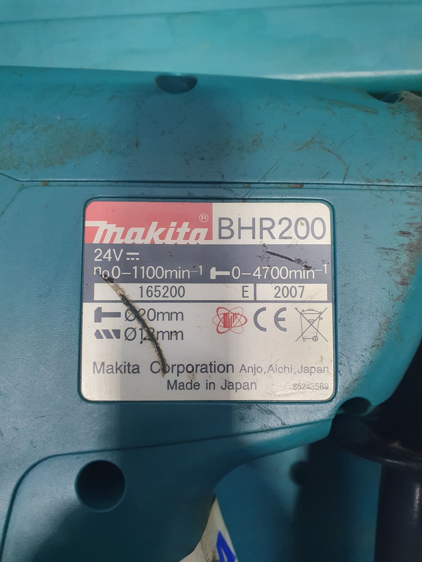 Makita BHR200 24V Cordless Hammer Drill in Case - Bild 4 aus 5