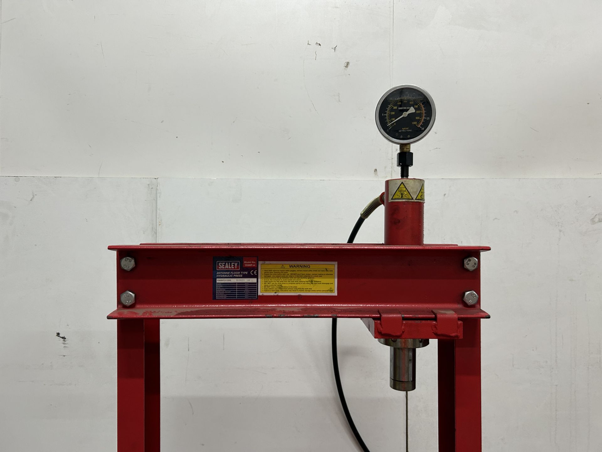 Sealey YK20F 20 Tonne Floor Type Hydraulic Press | YOM: 2019 - Image 4 of 4