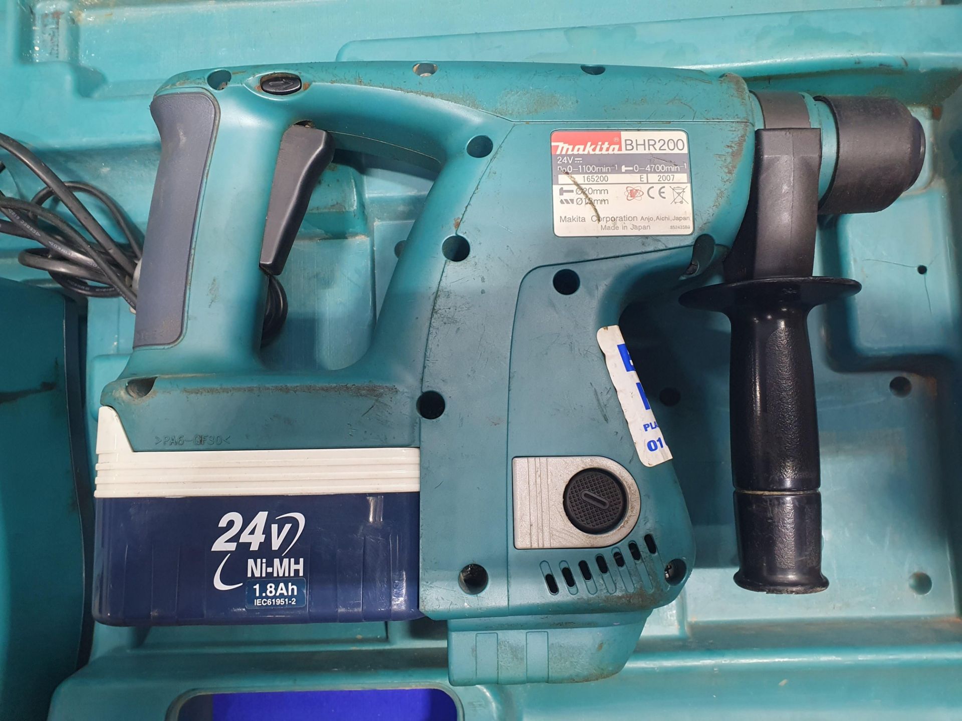 Makita BHR200 24V Cordless Hammer Drill in Case - Bild 3 aus 5