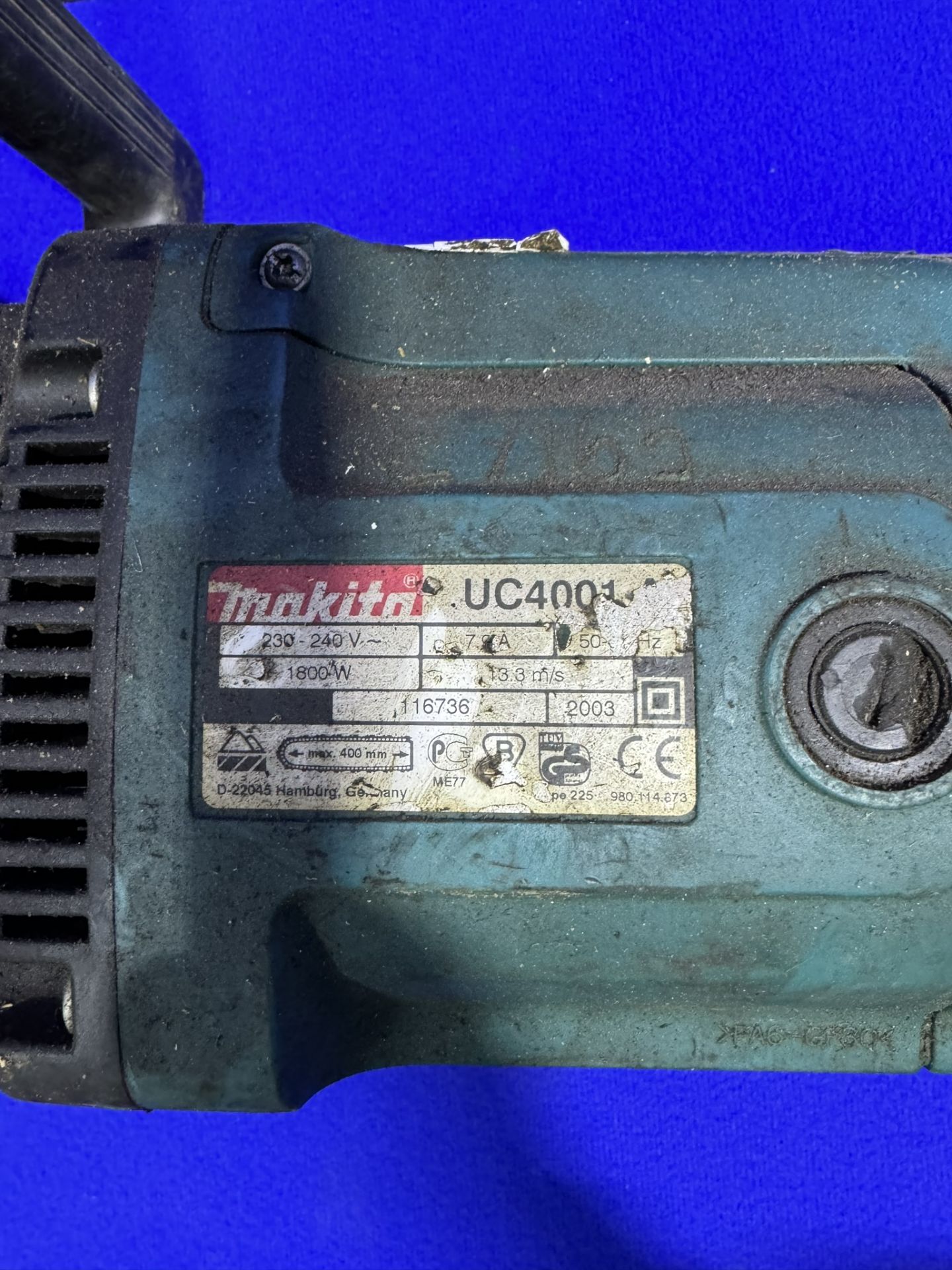 Makita UC4001 Electric Chainsaw *Missing Head & Plug* - Image 4 of 4