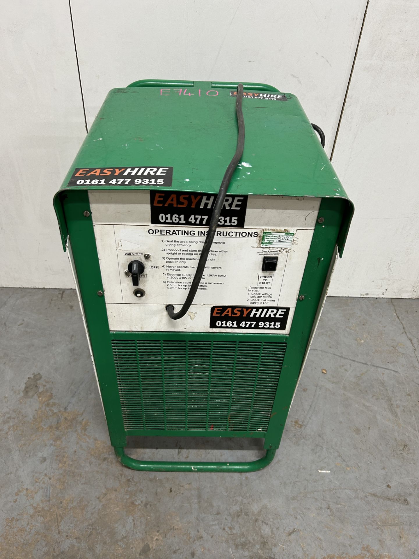 EBAC BD150 30L Dual Voltage Industrial Dehumidifer - Image 2 of 6