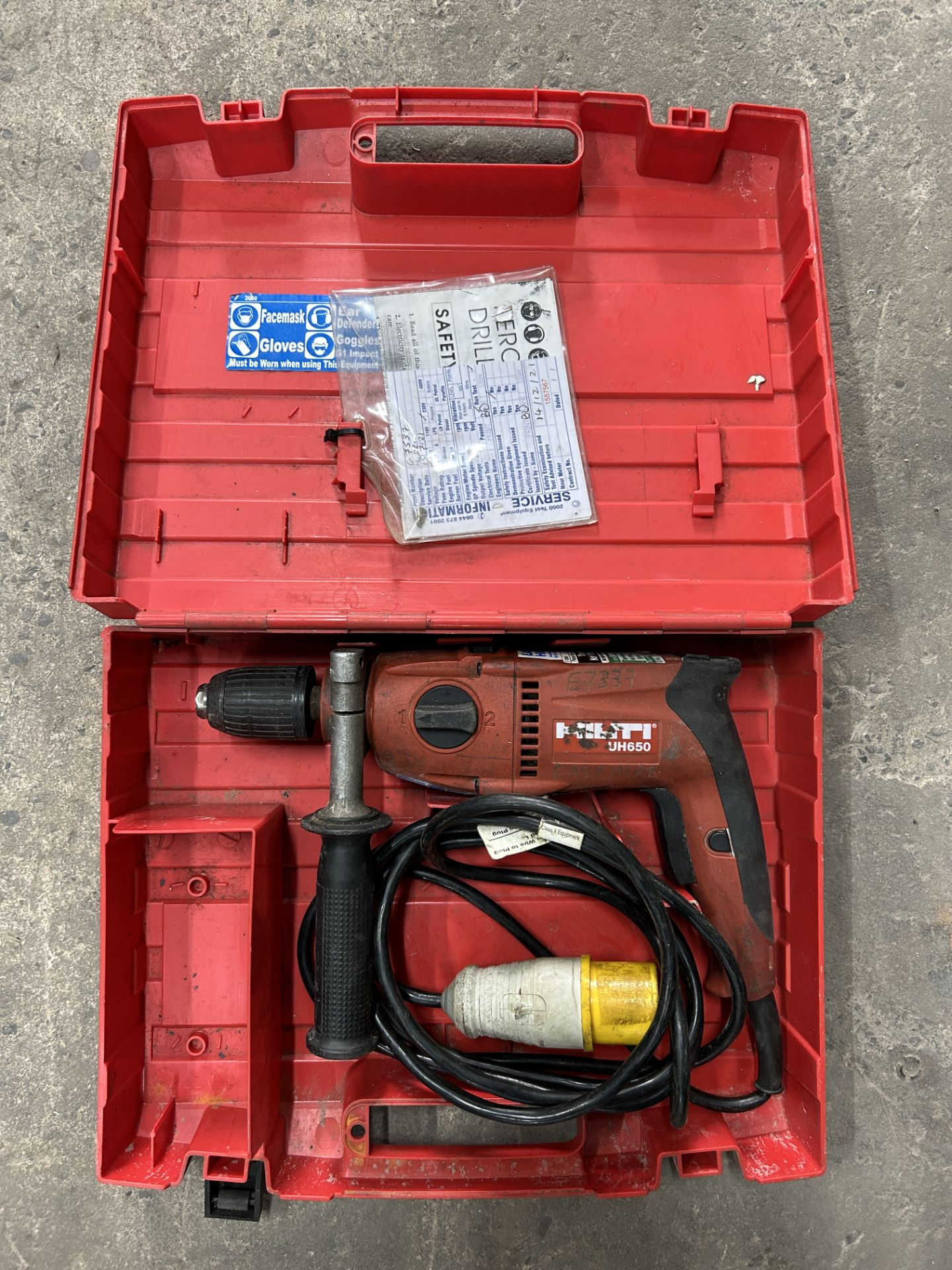 Hilti UH650 Corded Hammer Drill in Case