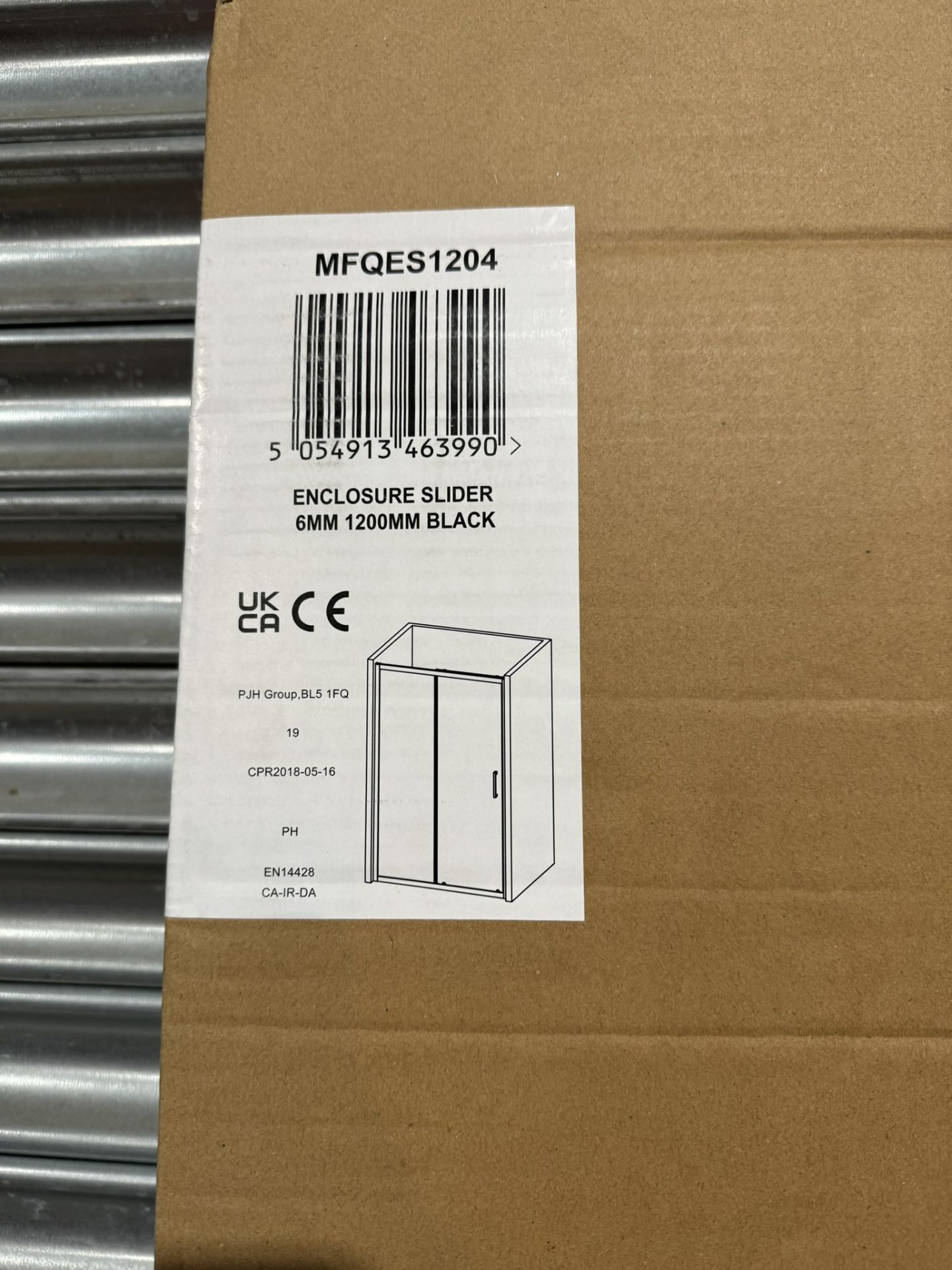 Unbranded MFQES1204 Enclosure Sliding Door Panel | Size: 6MM x 1200MM - Bild 2 aus 3
