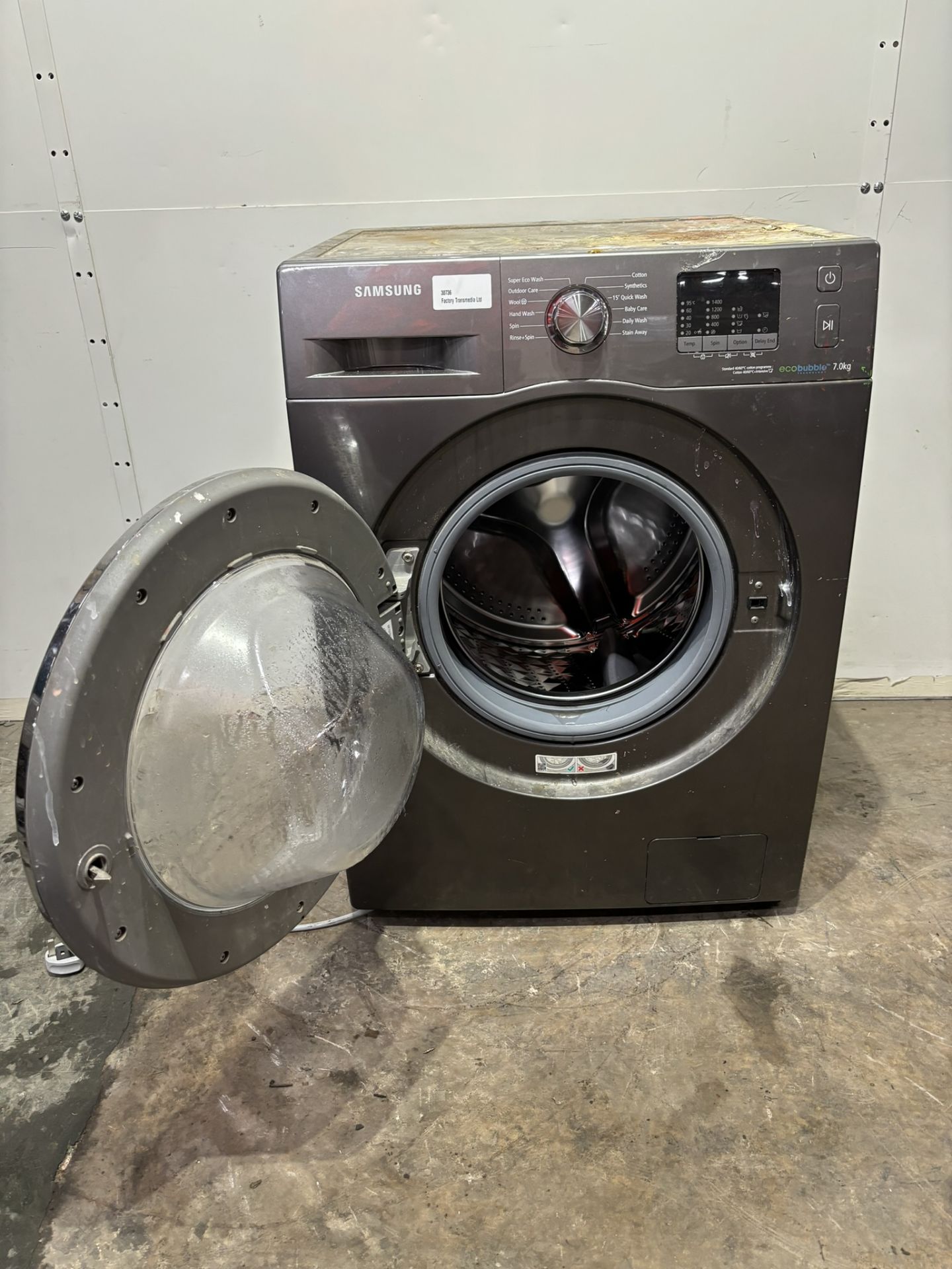 Samsung Ecobubble WF70F5E2W4X Freestanding 7kg 1400 RPM washing machine - Image 4 of 9