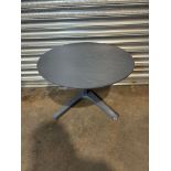 EX-DISPLAY DARK GREY LOW DOWN CIRCULAR COFFEE TABLE