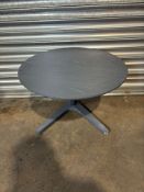 EX-DISPLAY DARK GREY LOW DOWN CIRCULAR COFFEE TABLE