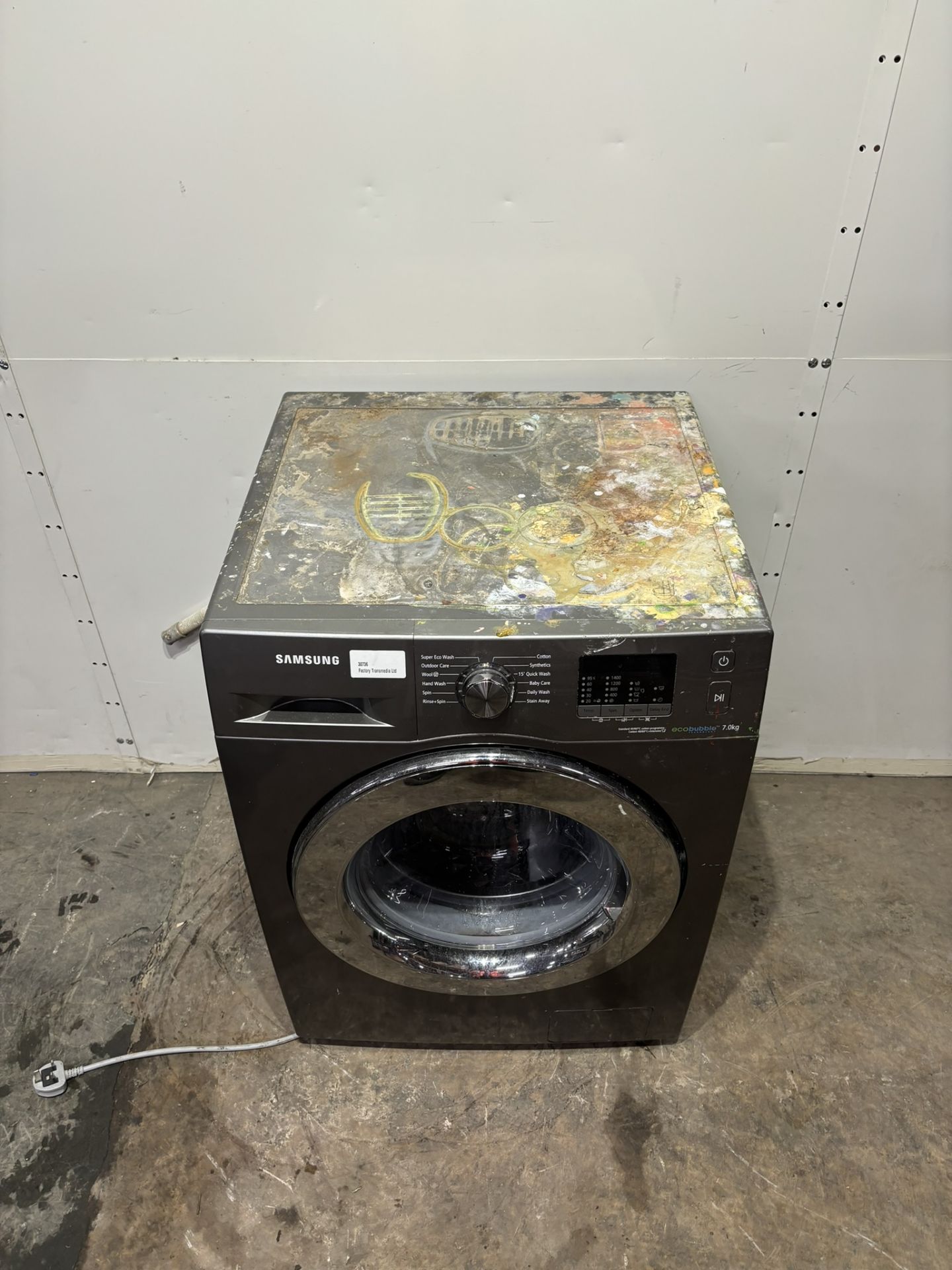 Samsung Ecobubble WF70F5E2W4X Freestanding 7kg 1400 RPM washing machine - Image 2 of 9