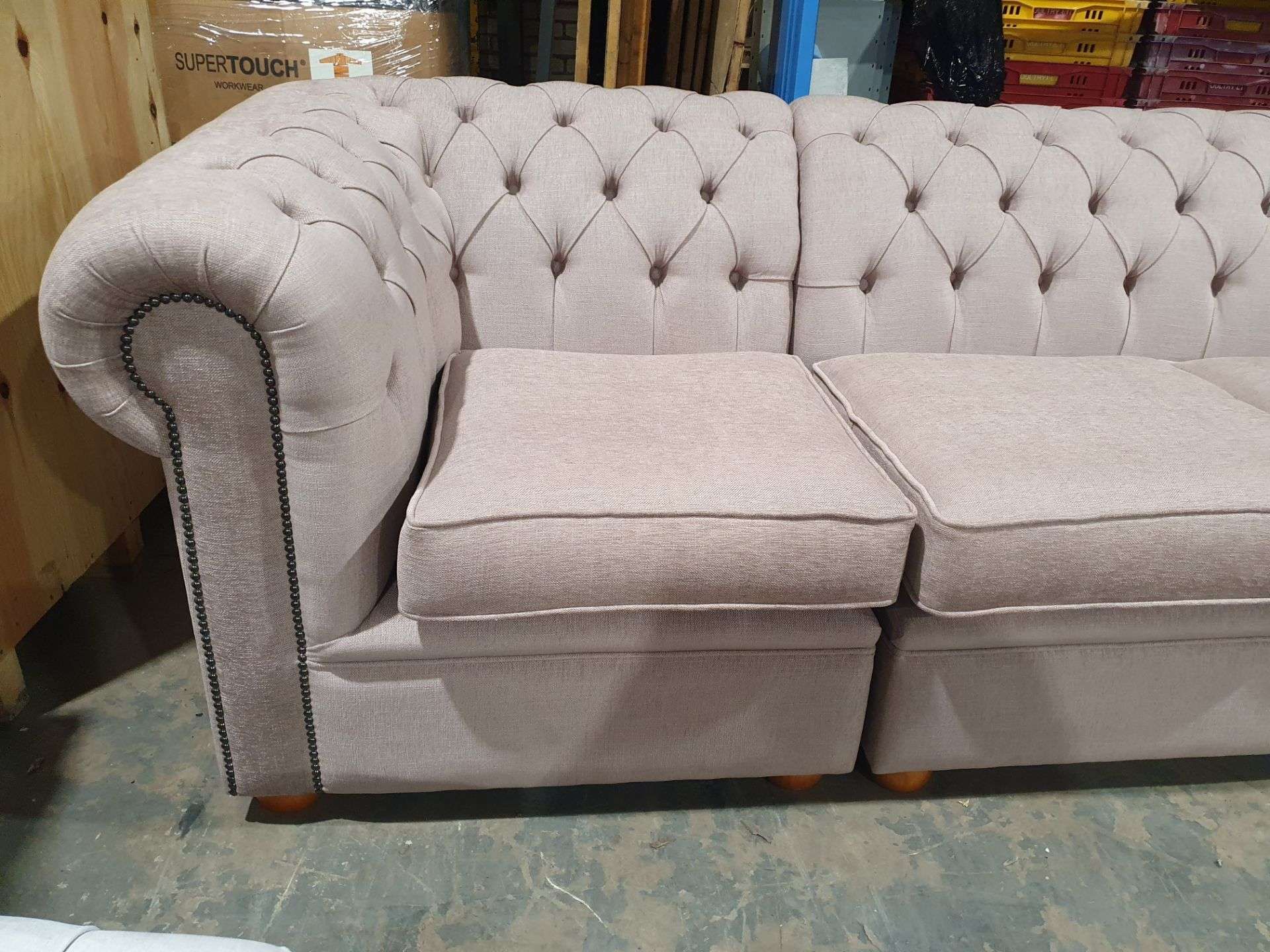 BESPOKE CHESTERFIELD 2 UNIT SOFA - Bild 3 aus 8