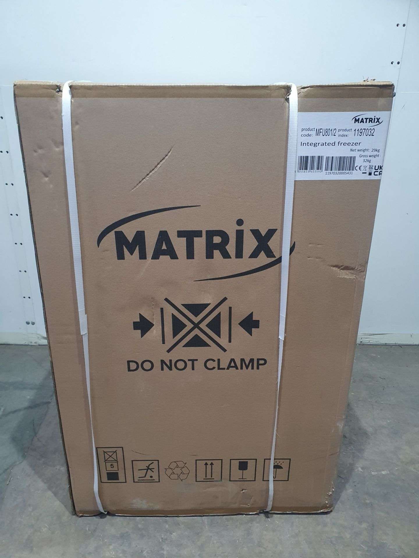 MATRIX MFU801 INTEGRATED UNDER COUNTER FREEZER