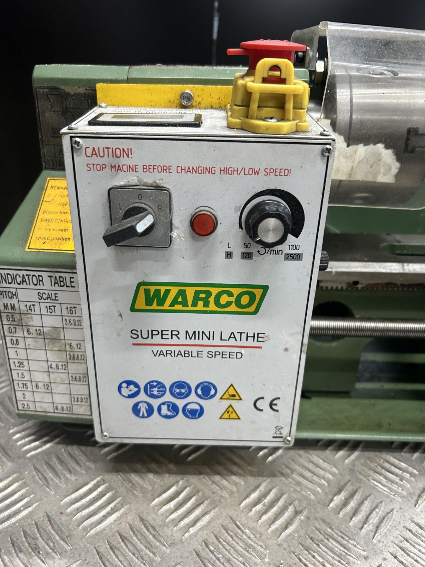 Warco Variable Speed Super Mini lathe - Bild 3 aus 3