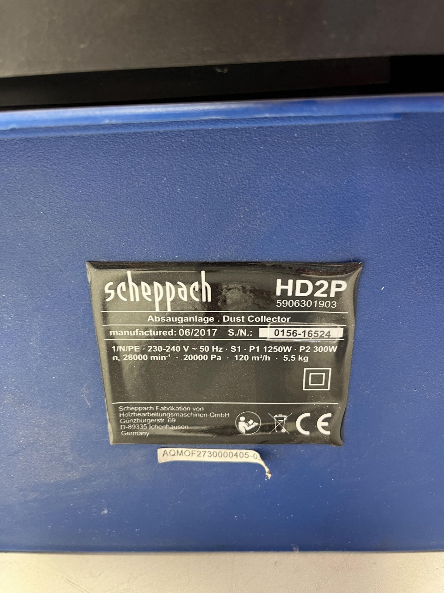 Scheppach HD2P dust collector - Image 5 of 5