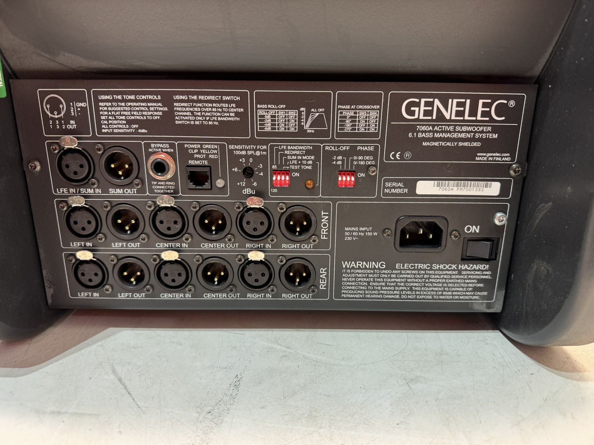 Genelec 7060A 10" Powered Studio Subwoofer - Image 4 of 5