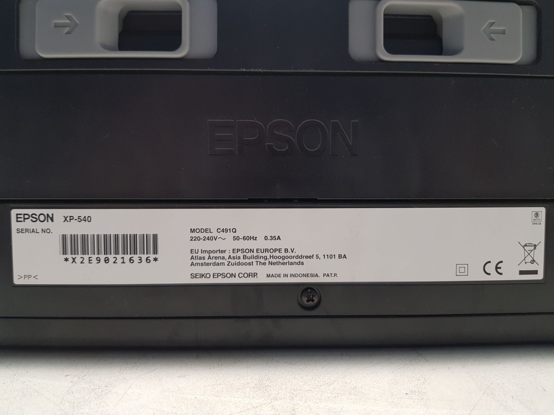 Epson XP-540 All in One Printer Model: C491Q S/N: X2E9021636 - Image 3 of 3
