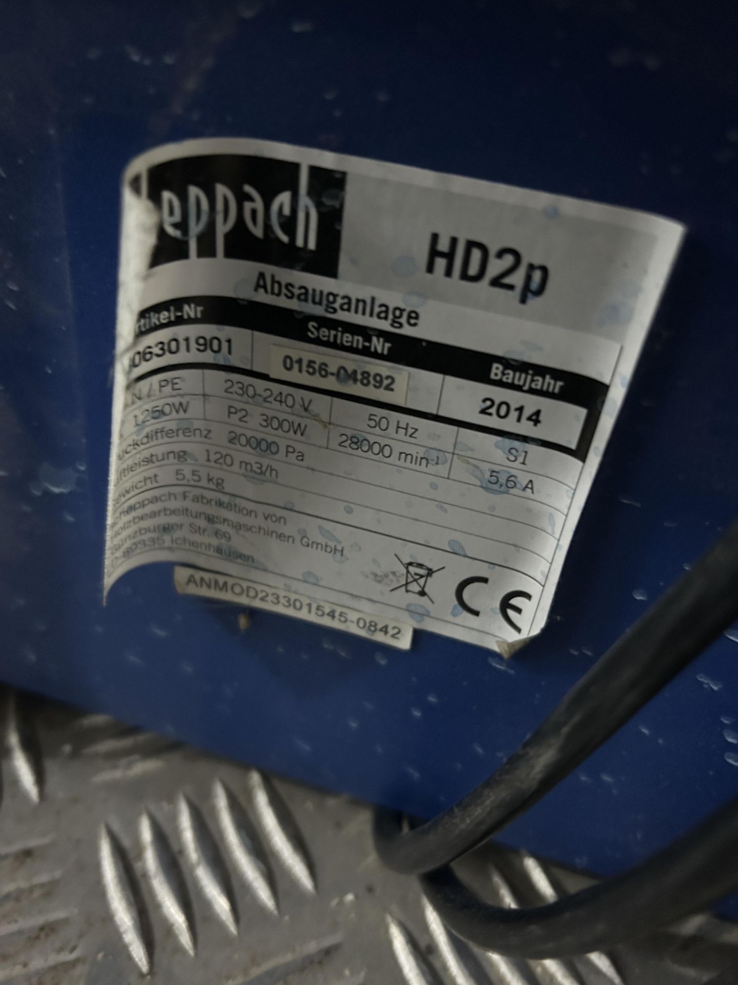 Scheppach HD2P dust collector - Image 4 of 4