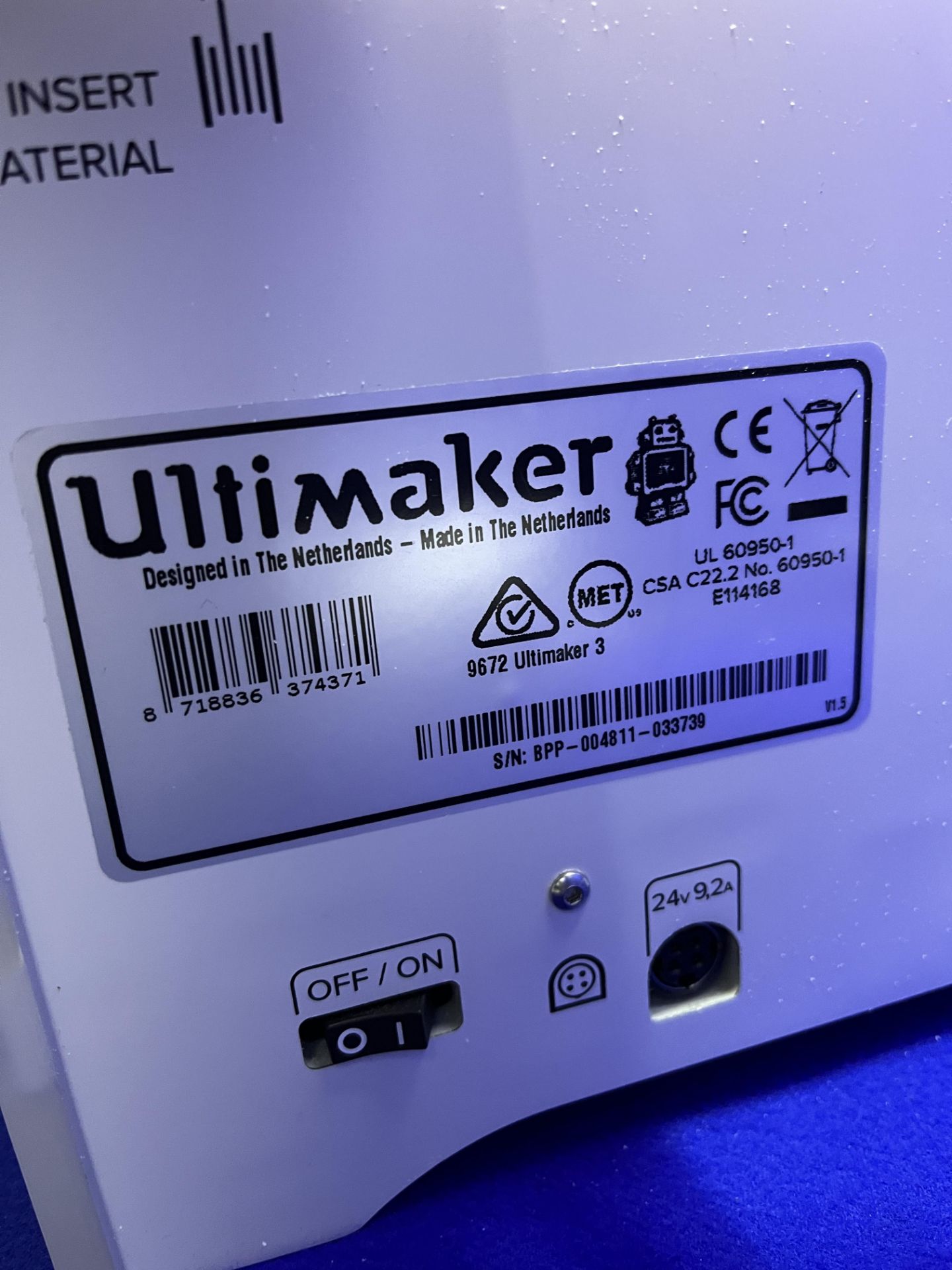 Ultimaker Model 3 3D printer - Image 5 of 5