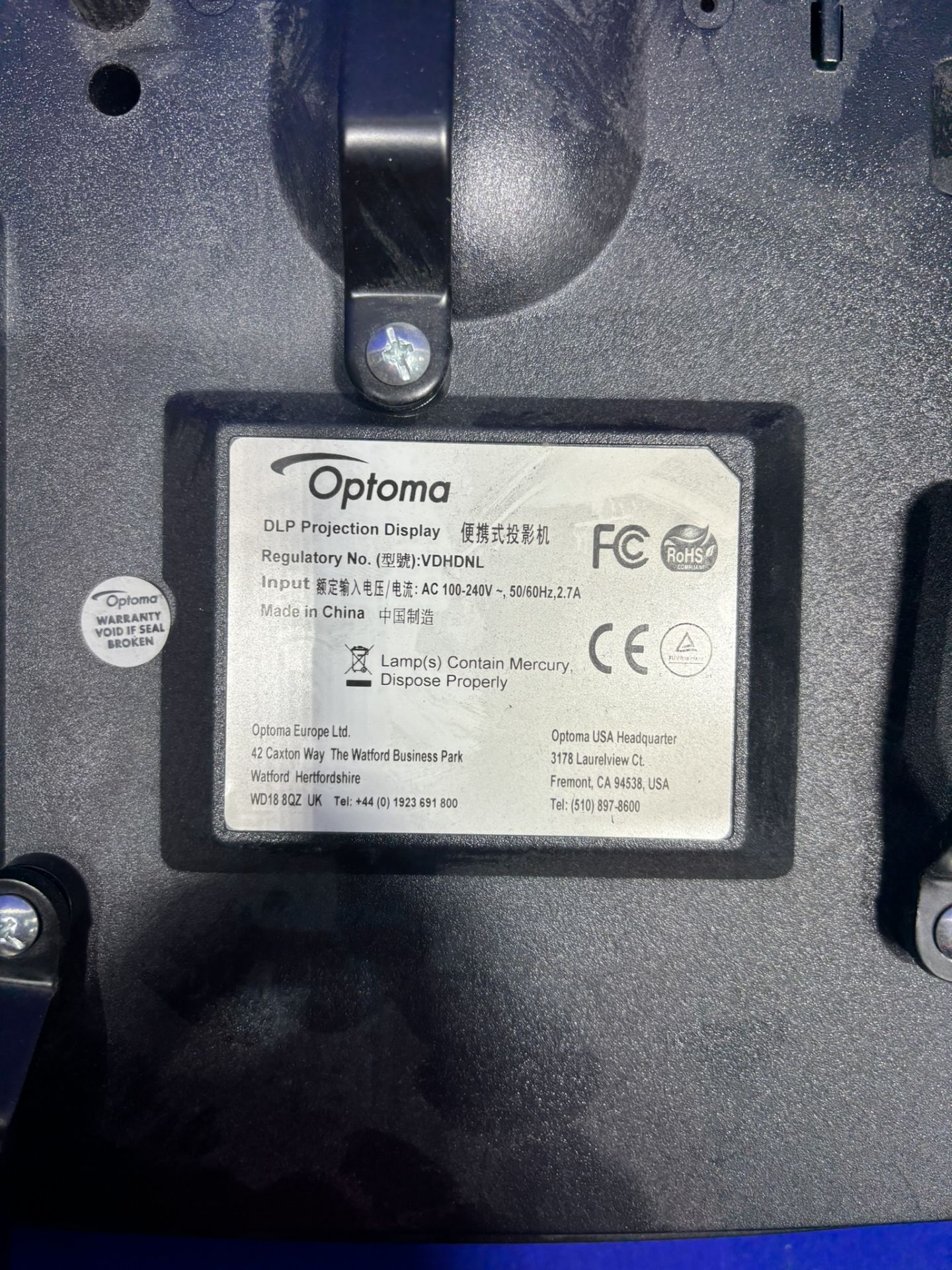 Optoma VDHDNL HDMI DLP Projector - Image 8 of 8
