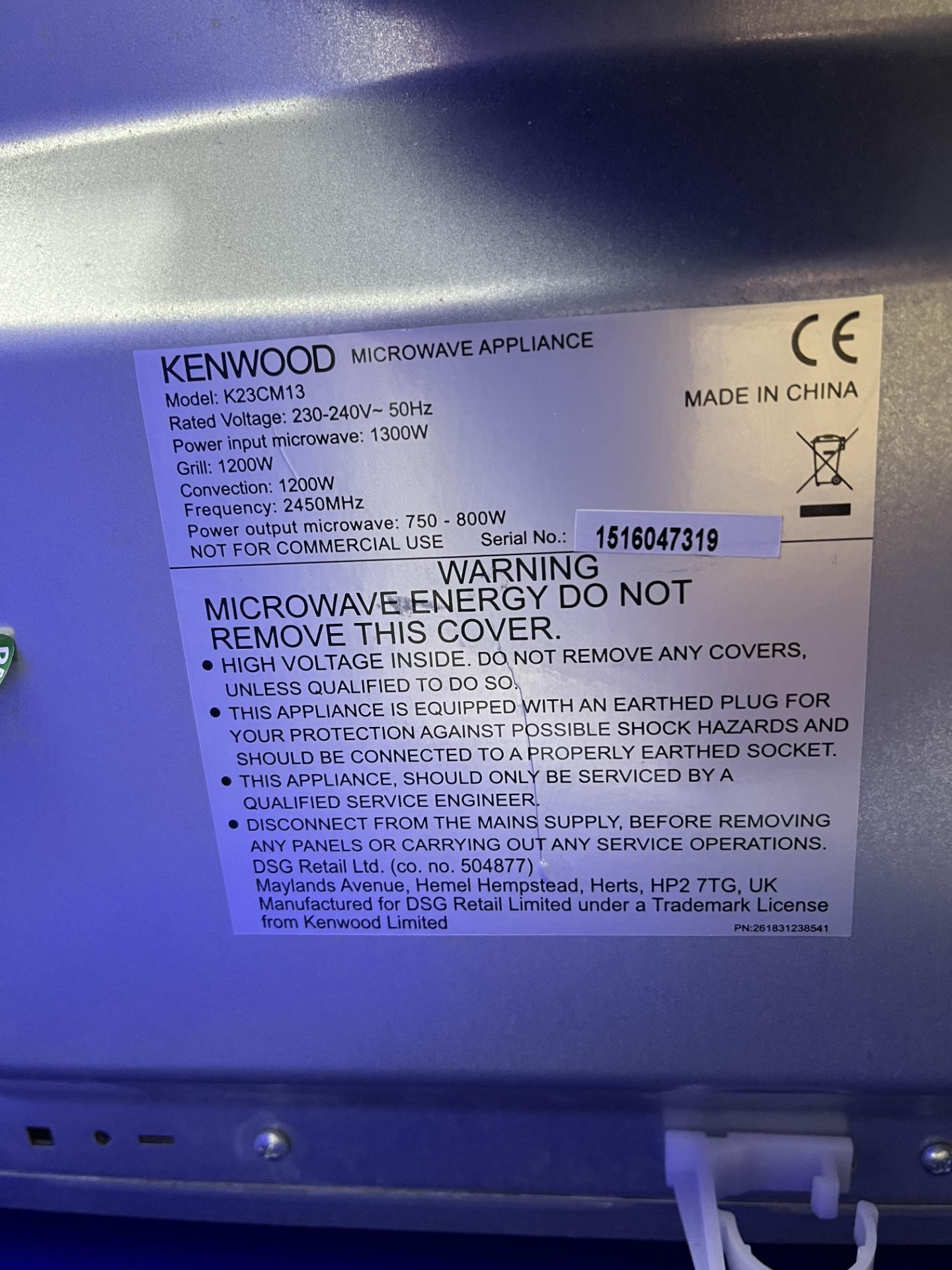 Kenwood Microwave - Image 4 of 4