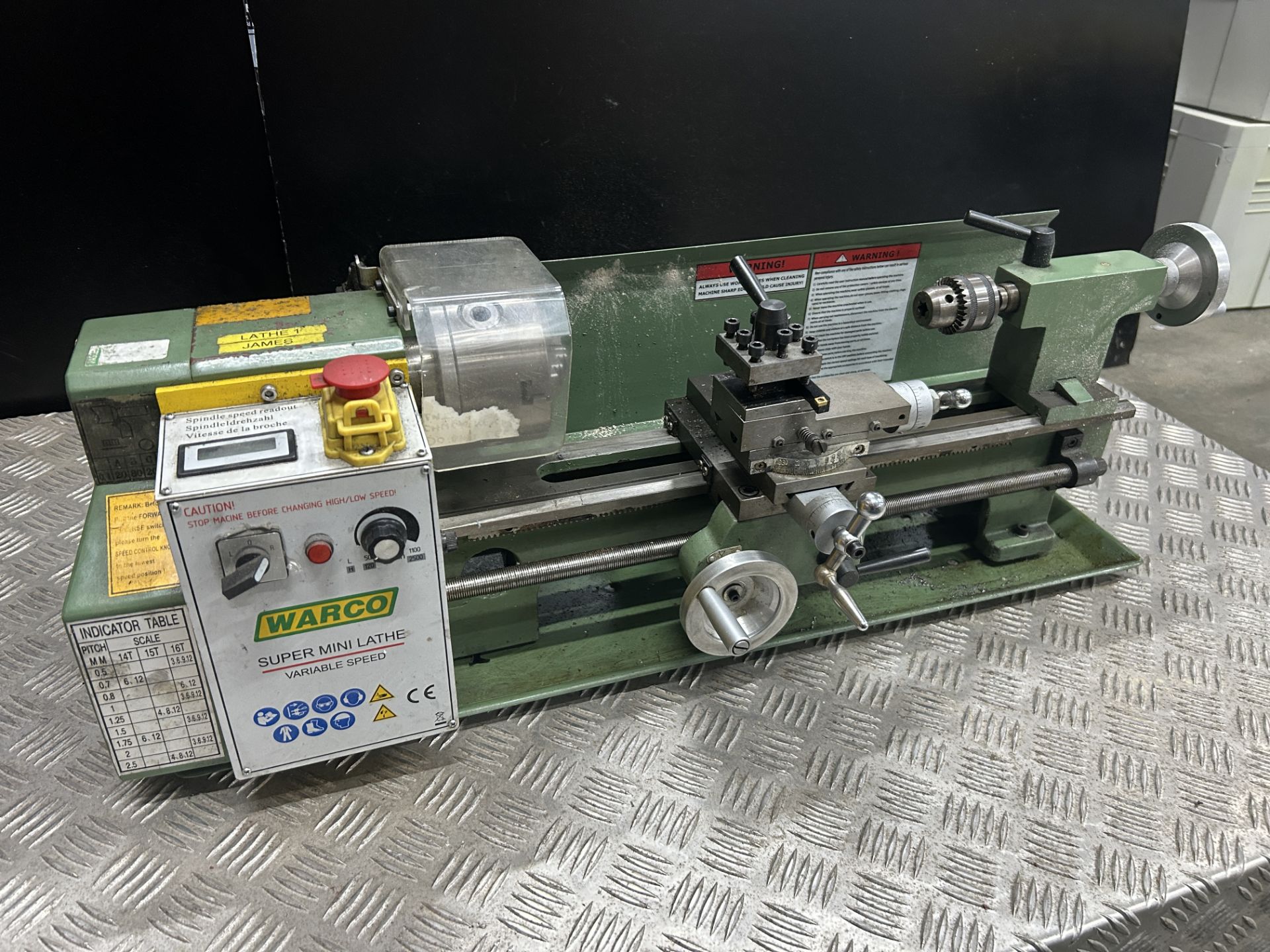 Warco Variable Speed Super Mini lathe - Bild 2 aus 3