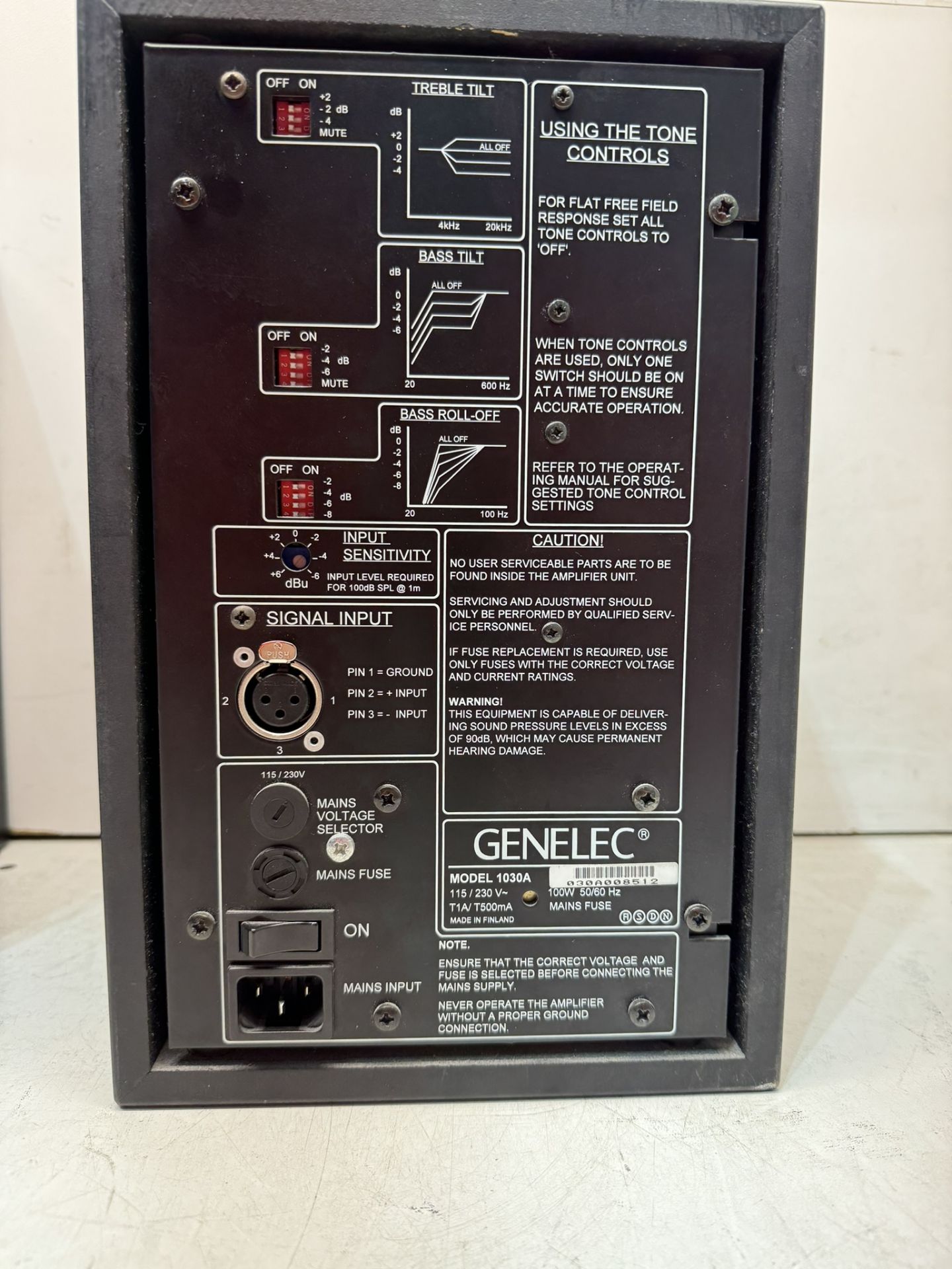 Genelec 1030A Active Loudspeaker (Pair) - Bild 5 aus 6