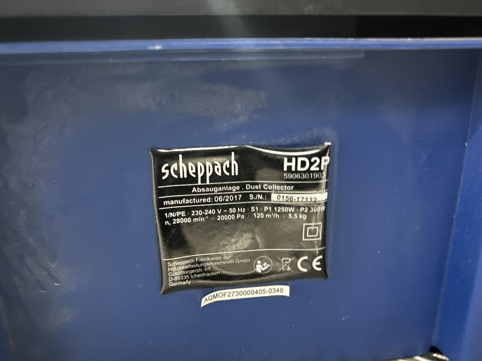 Scheppach HD2P dust collector - Image 3 of 3