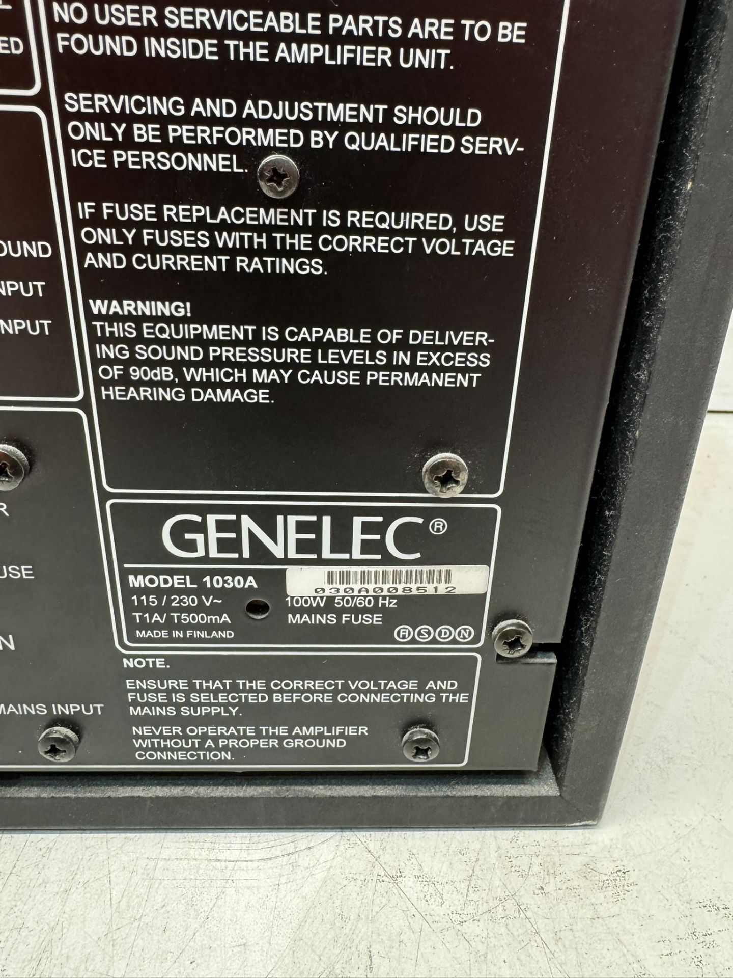 Genelec 1030A Active Loudspeaker (Pair) - Image 6 of 6