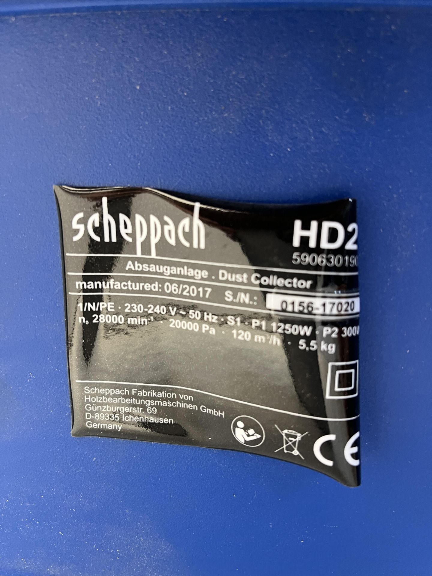 Scheppach HD2P dust collector - Image 4 of 4