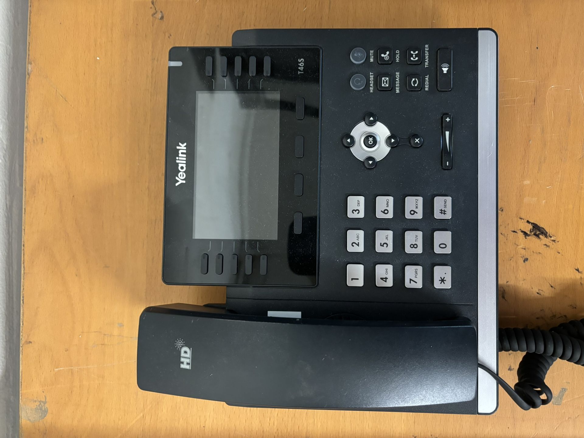 5 x Yealink SIP-T46S IP Desktop Telephones Without Telephone Stands - Image 2 of 5