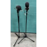 2 x Studio Microphones With Stands