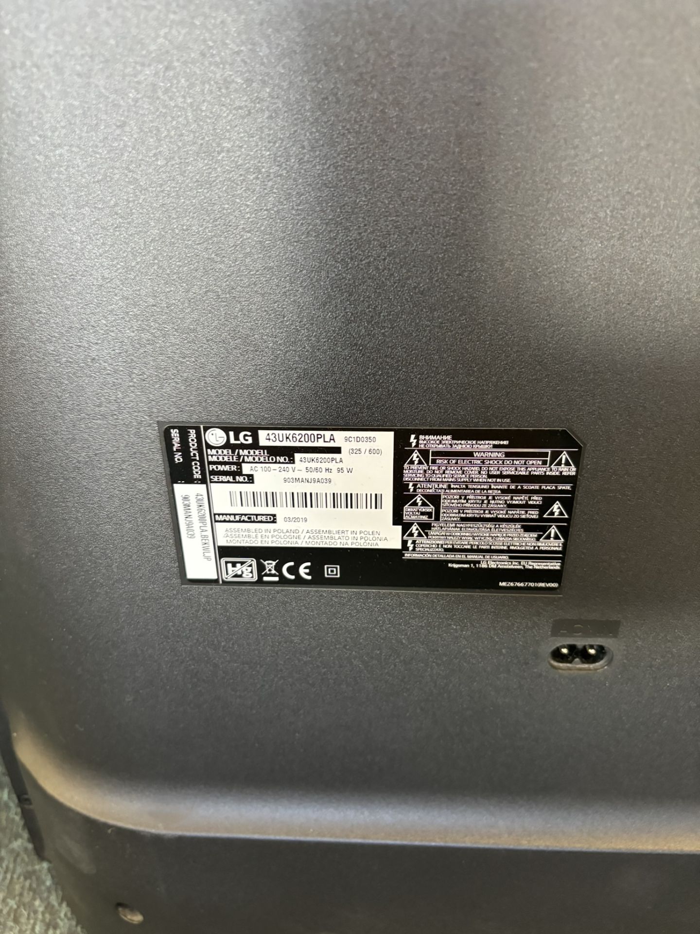 LG 43UK6200PLA 43" 4K Ultra HD Smart HDR LED TV - Image 6 of 8