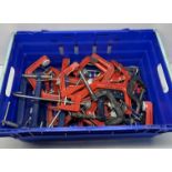 18x Various Sizes G-Clamps